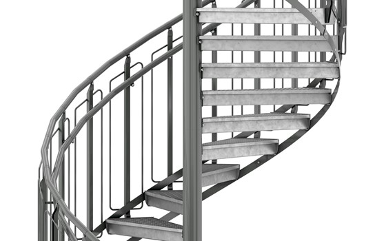 Spindeltreppe Geländer Bügel