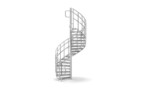 Spindeltreppe Geländer Knieleiste