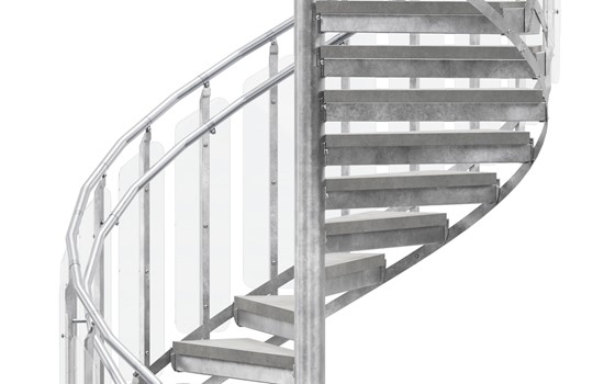 Spindeltreppe Geländer Glas
