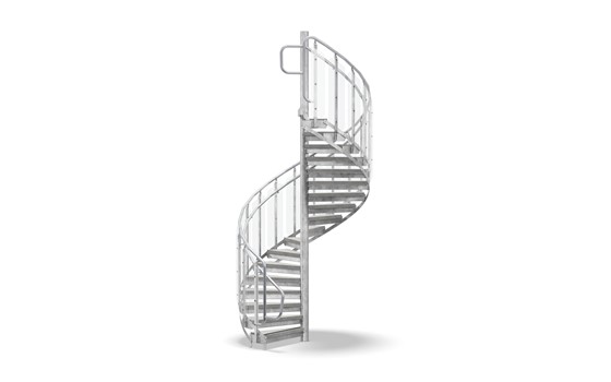 Spindeltreppe Geländer Glas