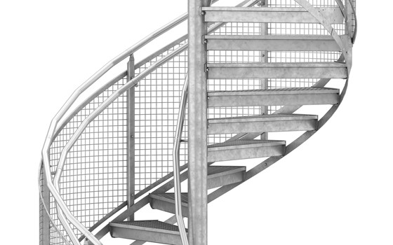 Spindeltreppe Geländer Gitter