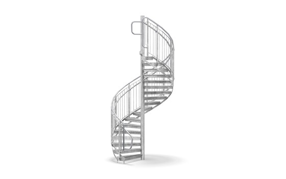 Spindeltreppe Geländer Rundstab