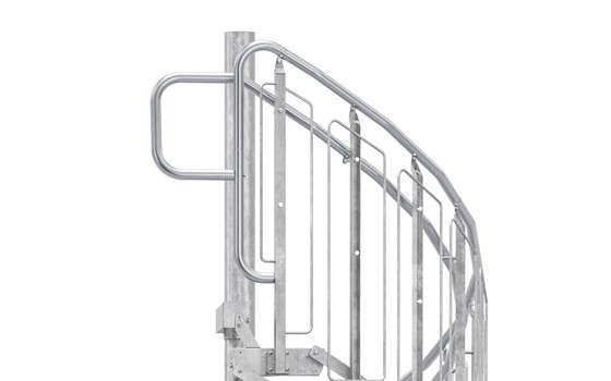 Spindeltreppen zusätzlicher Handlauf
