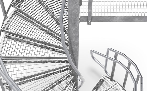 Spindeltreppe Innenhandlauf