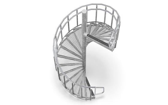 Spindeltreppe Abschlussstufe